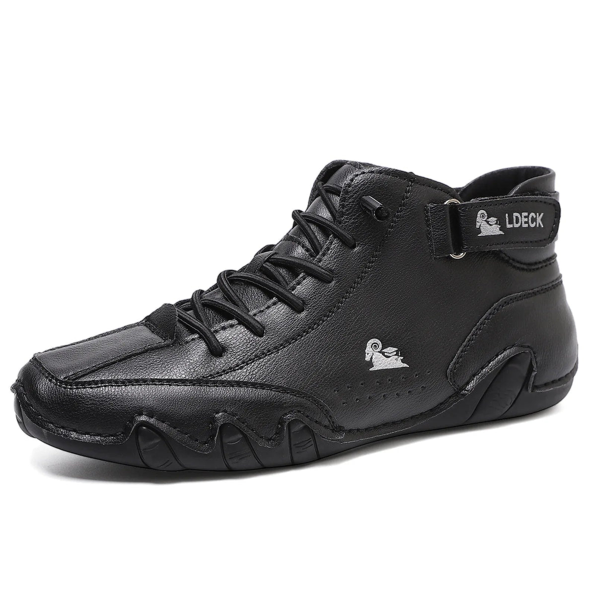 Men's Lace Up High Top Sneakers-Azzella London