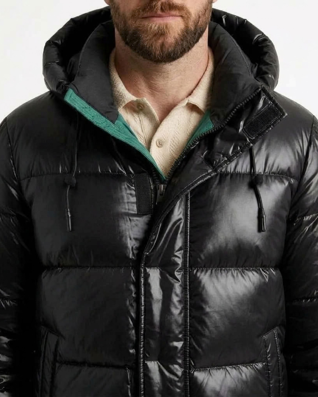 Men's Lightweight Hooded Puffer Jacket-Azzella London