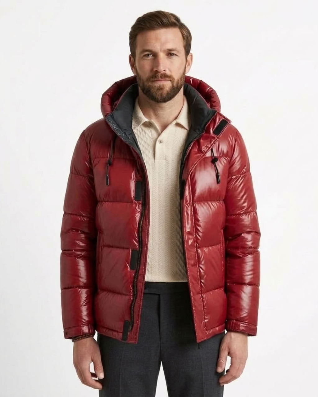 Men's Lightweight Hooded Puffer Jacket-Azzella London