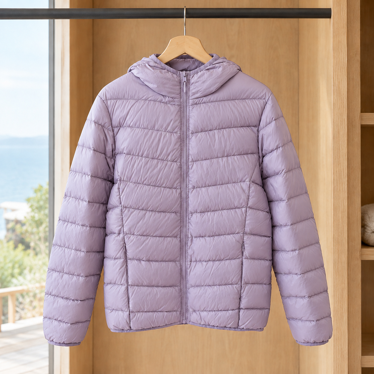Men's Lightweight Hooded Quilted Jacket-Azzella London