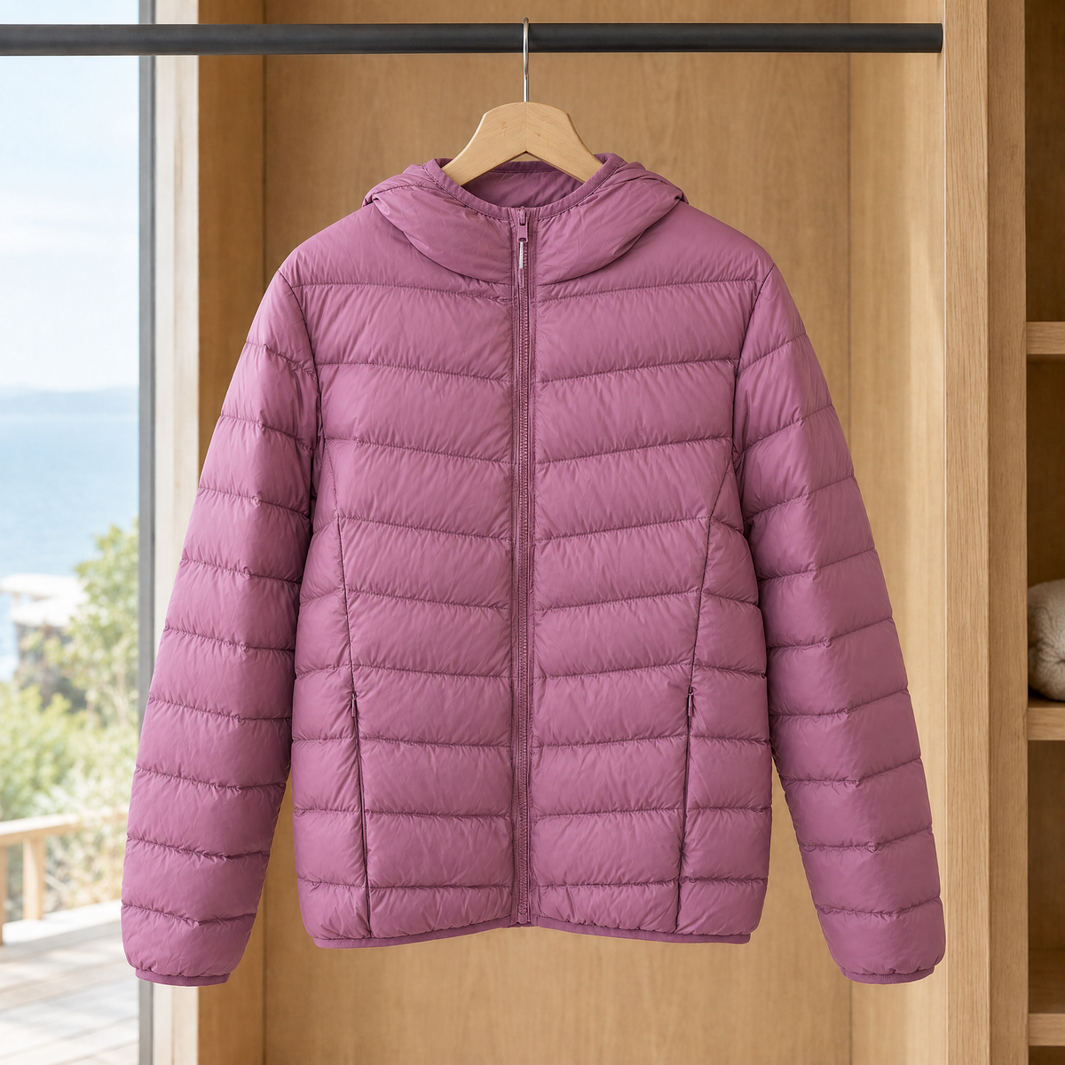 Men's Lightweight Hooded Quilted Jacket-Azzella London