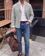 Men's Lightweight Linen Blazer-Azzella London