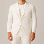 Men's Lightweight Linen Blend Suit-Suit-Azzella London