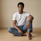 Men's Lightweight Linen Straight-Leg Trousers-Azzella London