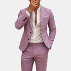 Men's Linen Wedding Suit-Suit-Azzella London