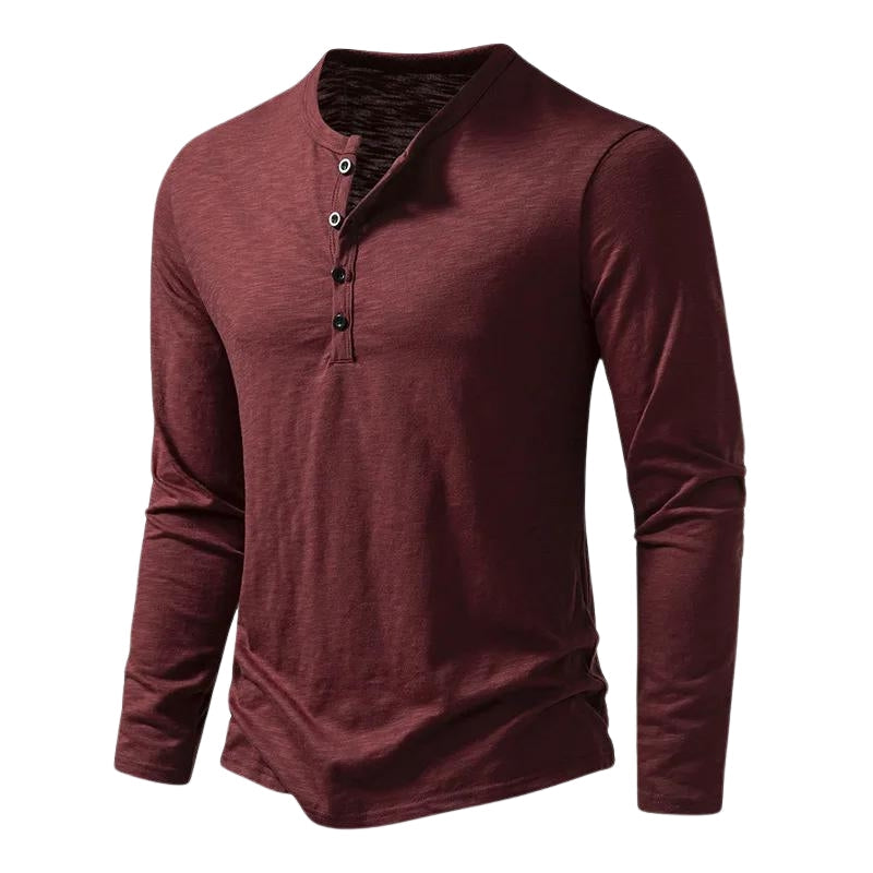 Men's Long Sleeve T-Shirt Cotton-Azzella London