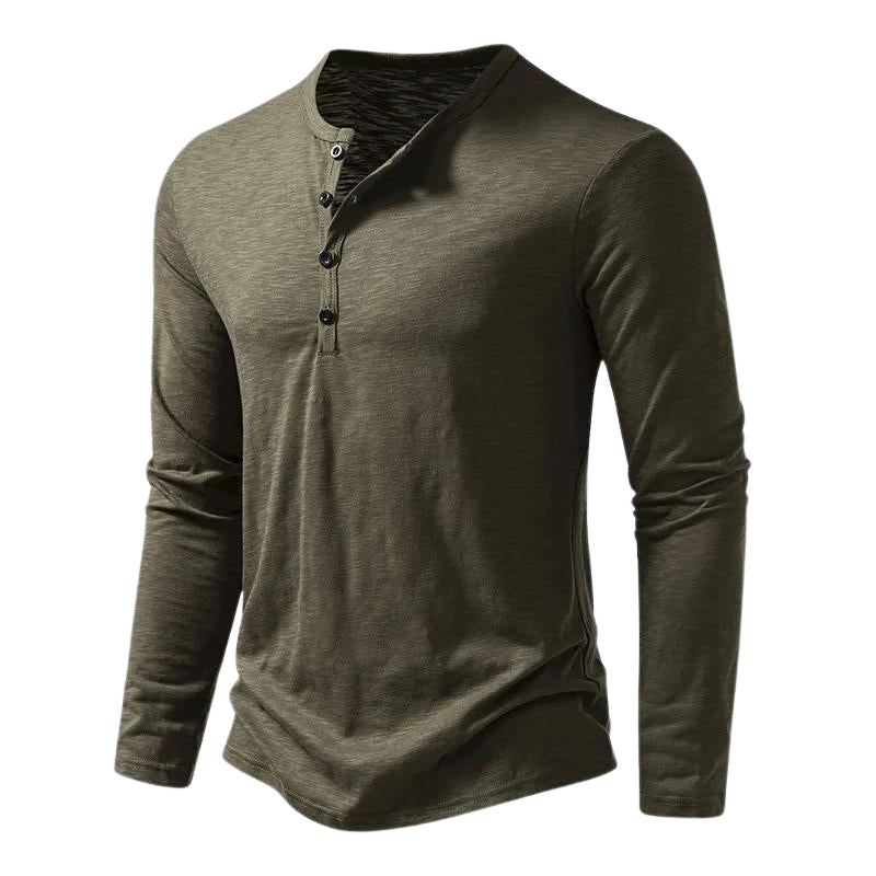 Men's Long Sleeve T-Shirt Cotton-Azzella London