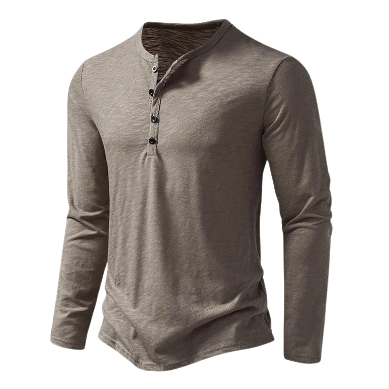 Men's Long Sleeve T-Shirt Cotton-Azzella London