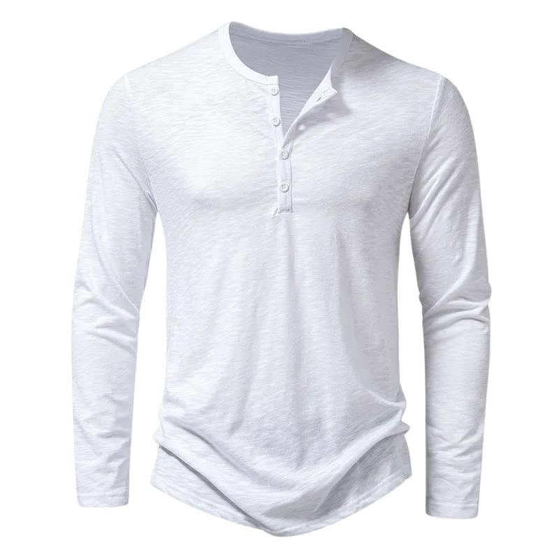 Men's Long Sleeve T-Shirt Cotton-Azzella London