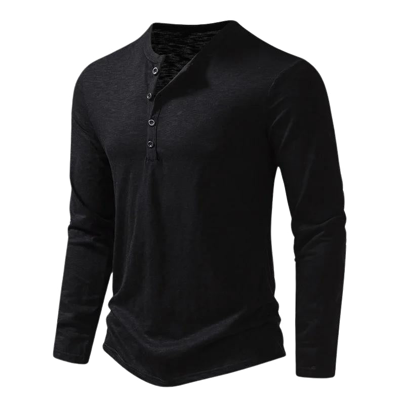Men's Long Sleeve T-Shirt Cotton-Azzella London