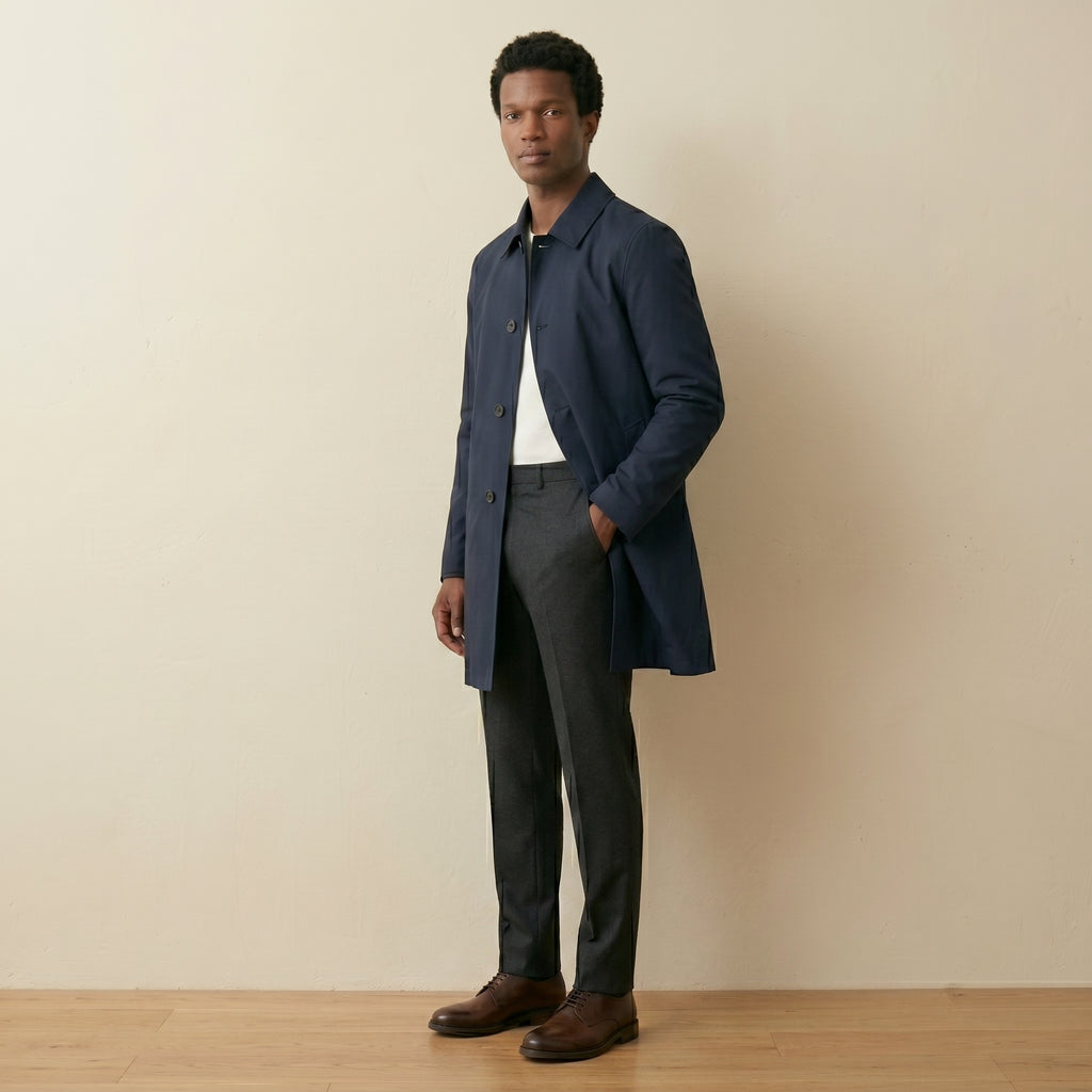 Men's Long Windproof Jacket-Azzella London