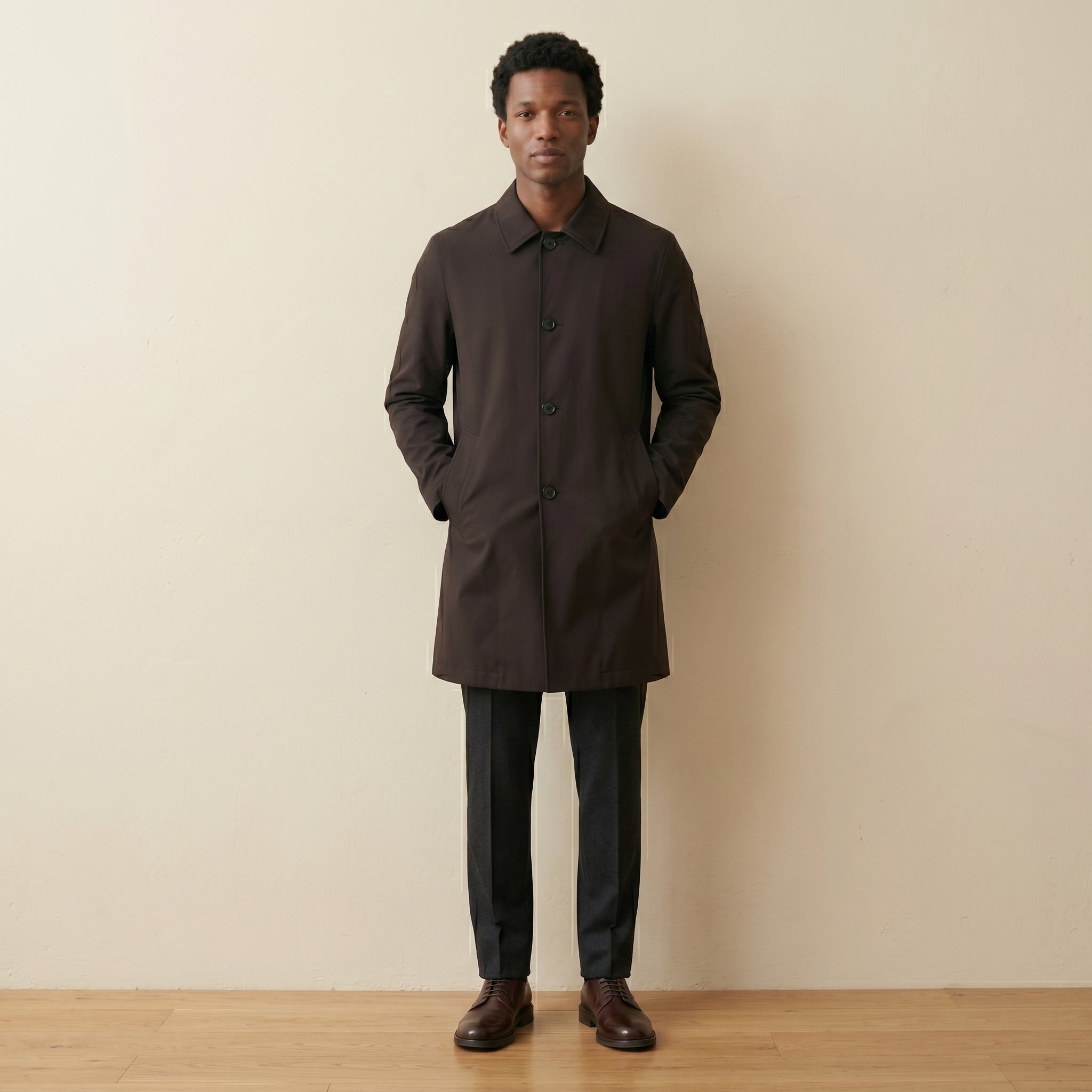 Men's Long Windproof Jacket-Azzella London
