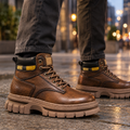 Men's Lug Sole Boots-Azzella London