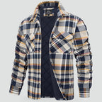 Men's Lumberjack Check Shirt Jacket-Azzella London