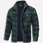 Men's Lumberjack Check Shirt Jacket-Azzella London