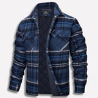 Men's Lumberjack Check Shirt Jacket-Azzella London