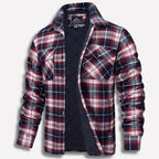 Men's Lumberjack Check Shirt Jacket-Azzella London