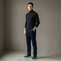 Men's Mid-Waist Corduroy Trousers-Azzella London