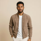 Men's Minimalist Zip Jacket-Azzella London
