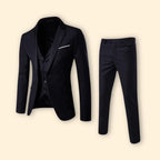 Men's Notch Lapel Three-Piece Suit-Suit-Azzella London