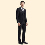 Men's Notch Lapel Three-Piece Suit-Suit-Azzella London