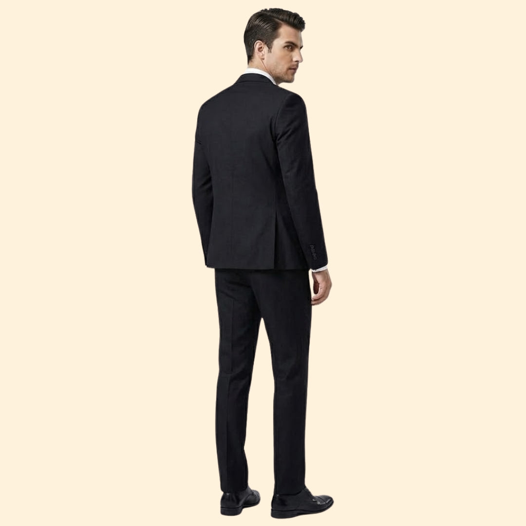 Men's Notch Lapel Three-Piece Suit-Suit-Azzella London