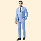 Men's Notch Lapel Three-Piece Suit-Suit-Azzella London