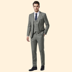 Men's Notch Lapel Three-Piece Suit-Suit-Azzella London