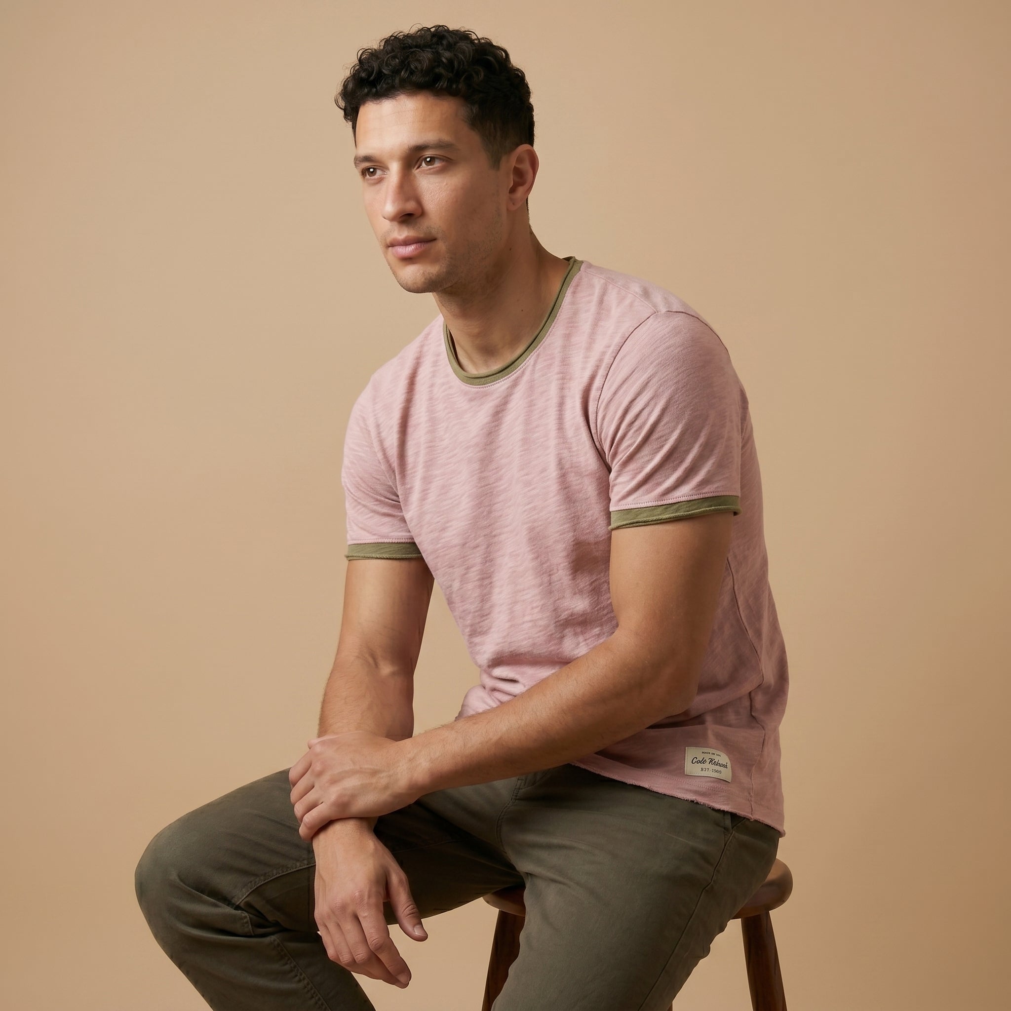 Men's Organic Cotton O-Neck Shirt-Azzella London
