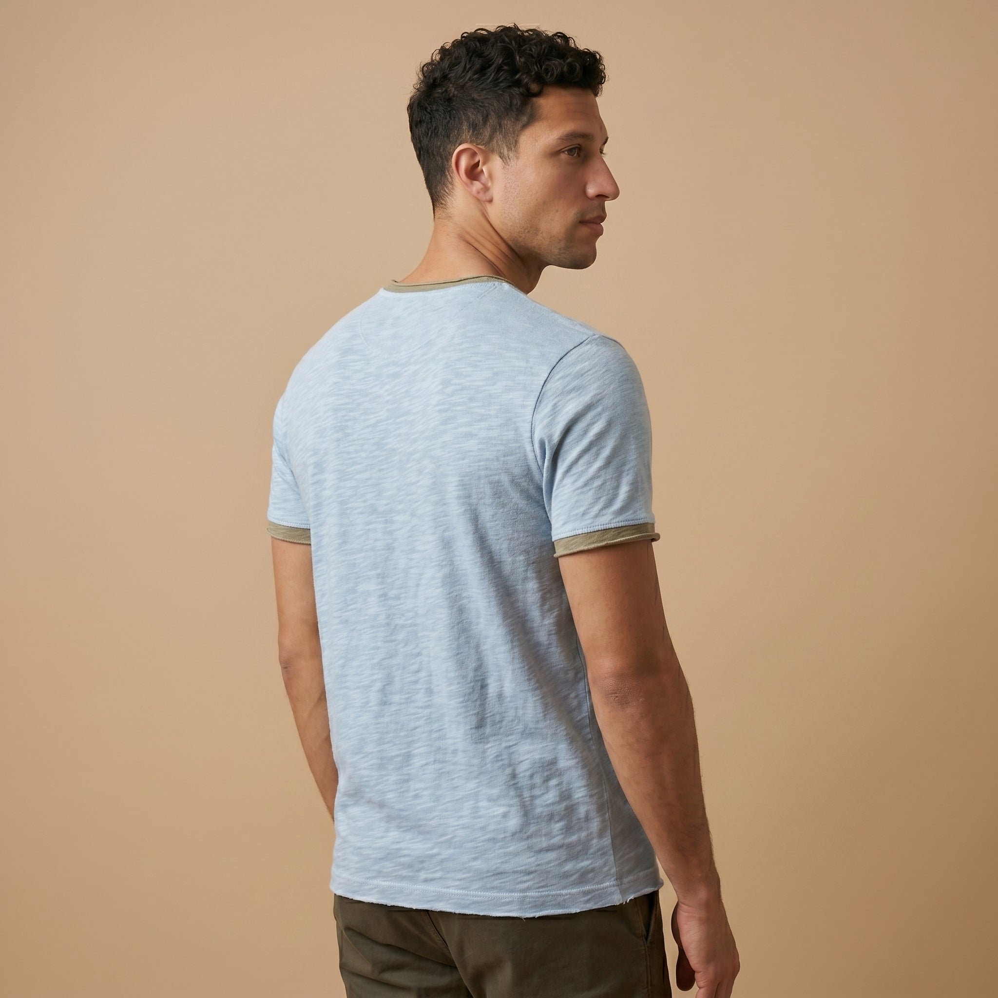 Men's Organic Cotton O-Neck Shirt-Azzella London