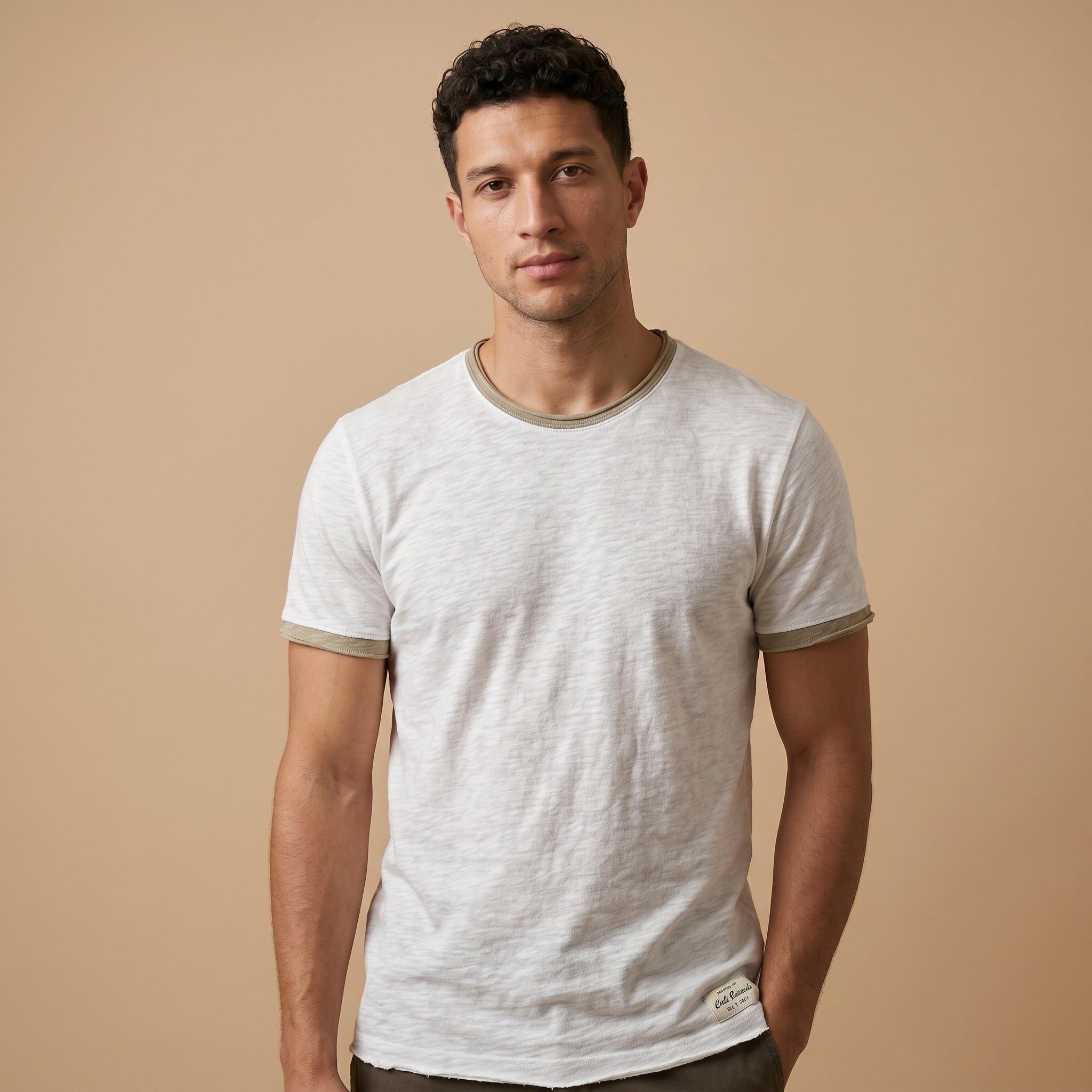 Men's Organic Cotton O-Neck Shirt-Azzella London