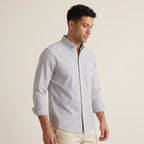 Men's Oxford Cotton Button-Up Shirt-Azzella London