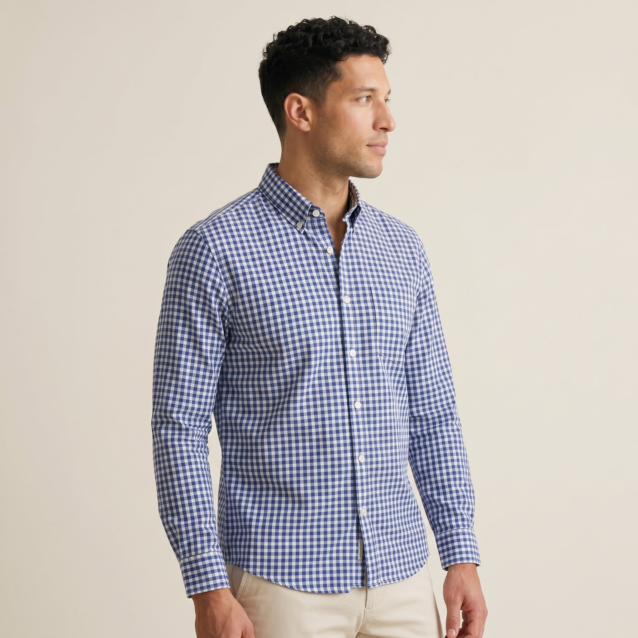 Men's Oxford Cotton Button-Up Shirt-Azzella London