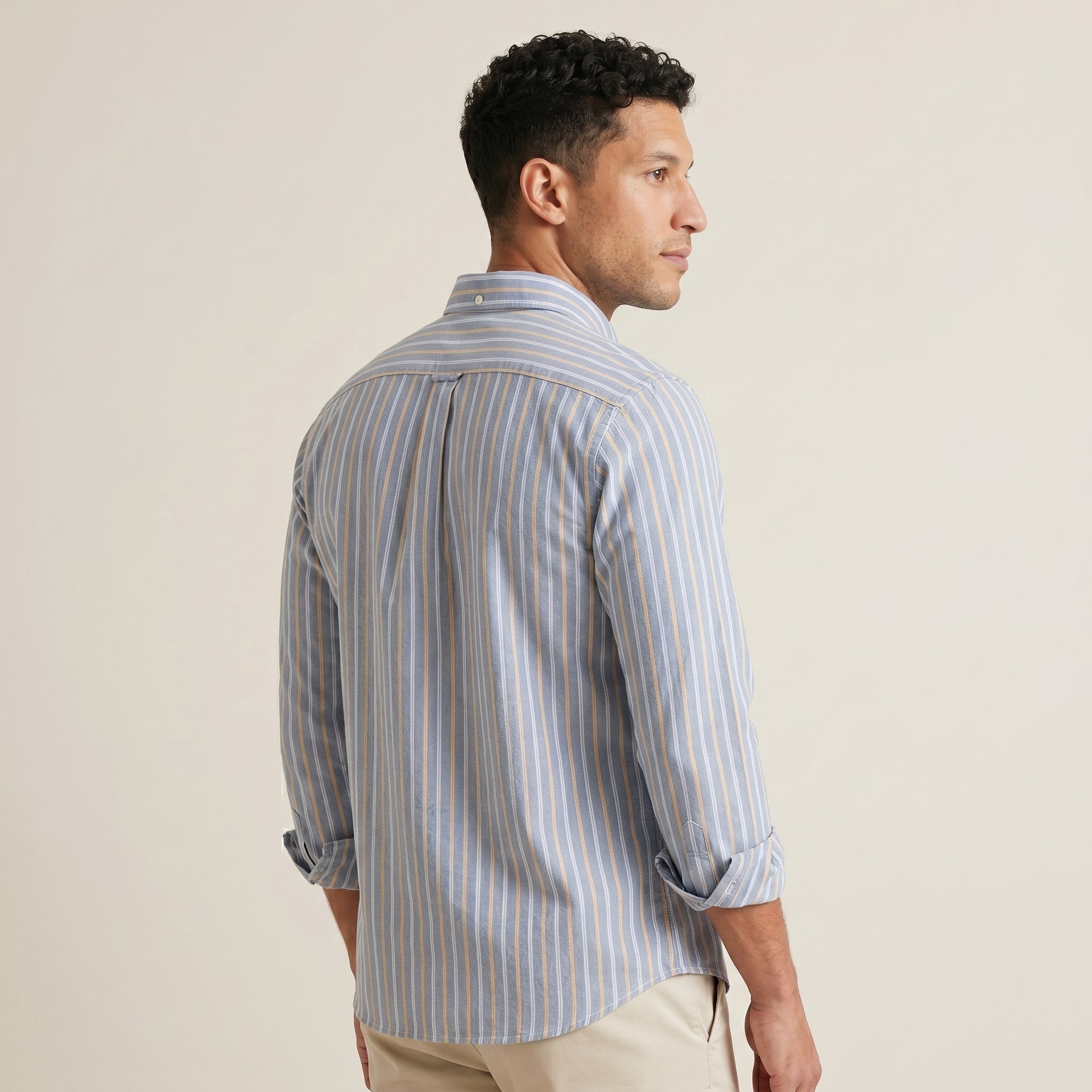 Men's Oxford Cotton Button-Up Shirt-Azzella London