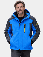 Men's Plush Lined Hooded Jacket-Jacket-Azzella London