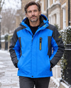 Men's Plush Lined Hooded Jacket-Jacket-Azzella London