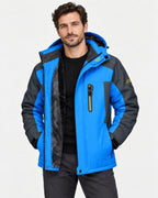 Men's Plush Lined Hooded Jacket-Jacket-Azzella London