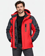 Men's Plush Lined Hooded Jacket-Jacket-Azzella London