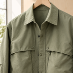 Men's Point Collar Overshirt-Azzella London