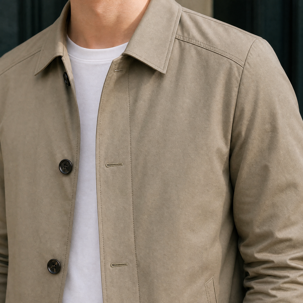 Men's Pointed Collar Jacket-Azzella London