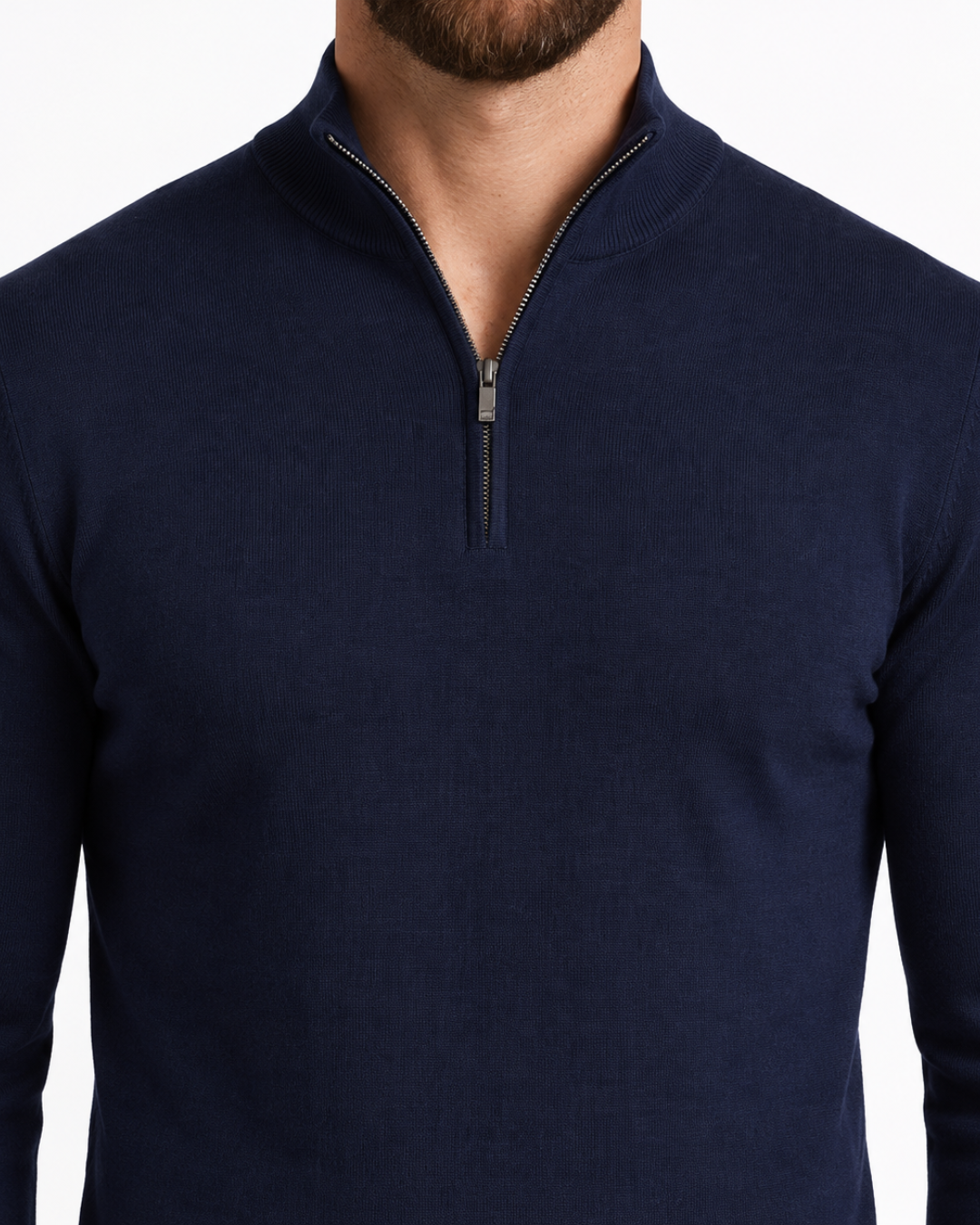 Men's Refined Zip Sweater-Azzella London
