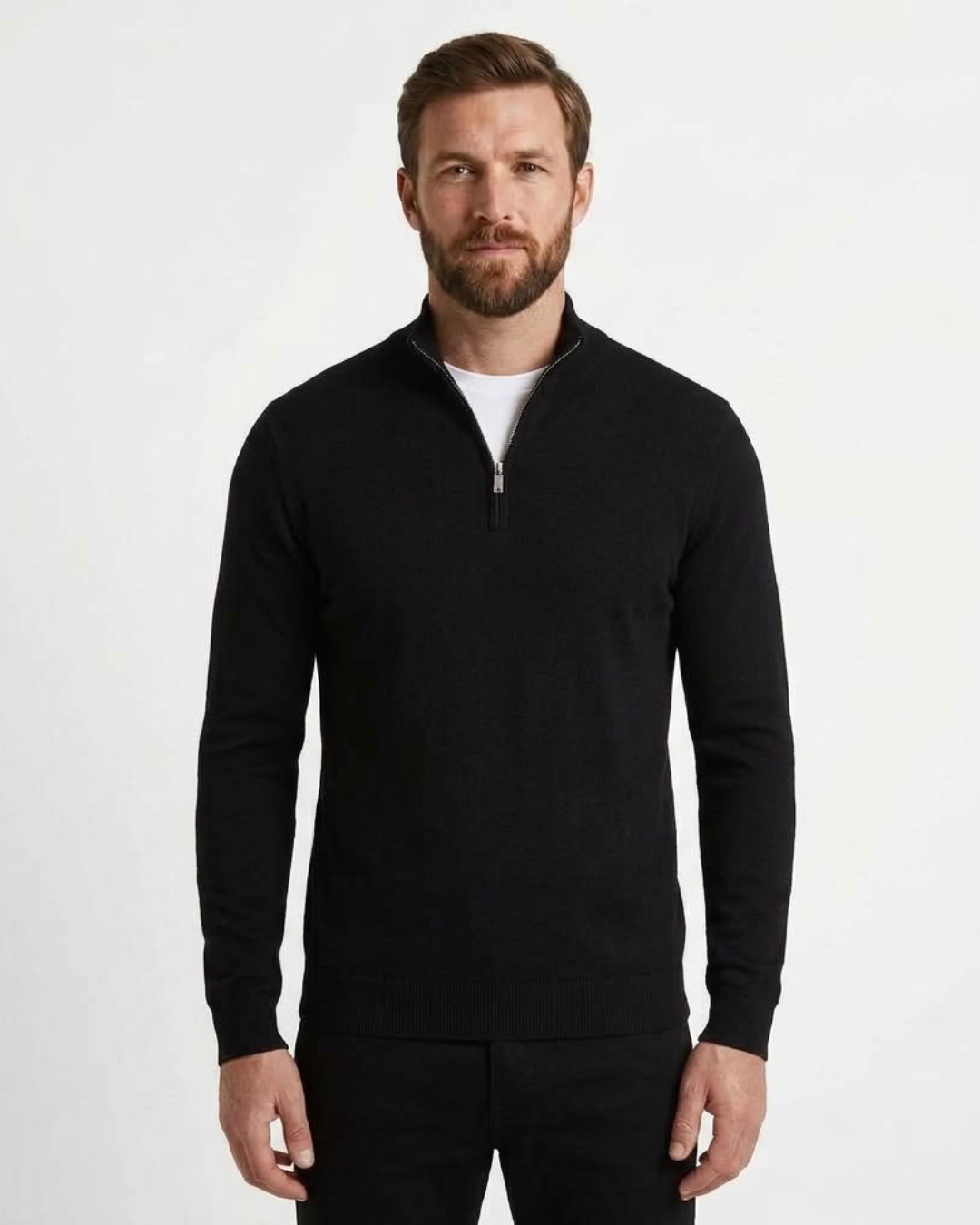 Men's Refined Zip Sweater-Azzella London