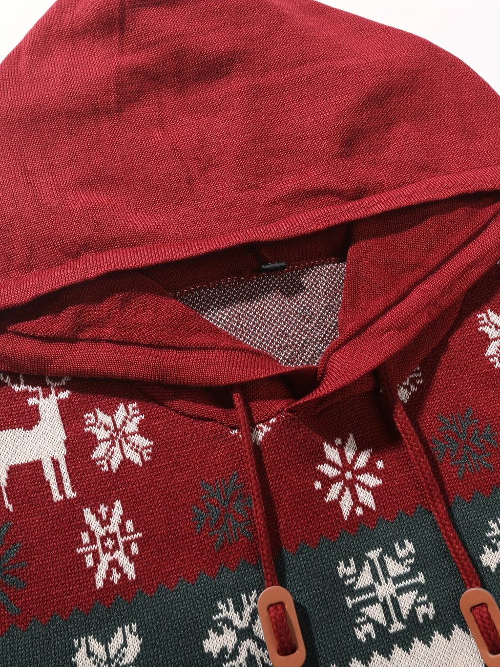 Men's Reindeer Hooded Christmas Jumper-Hoodie-Azzella London