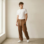 Men's Relaxed Drawstring Trousers-Azzella London