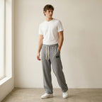 Men's Relaxed Drawstring Trousers-Azzella London