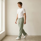 Men's Relaxed Drawstring Trousers-Azzella London