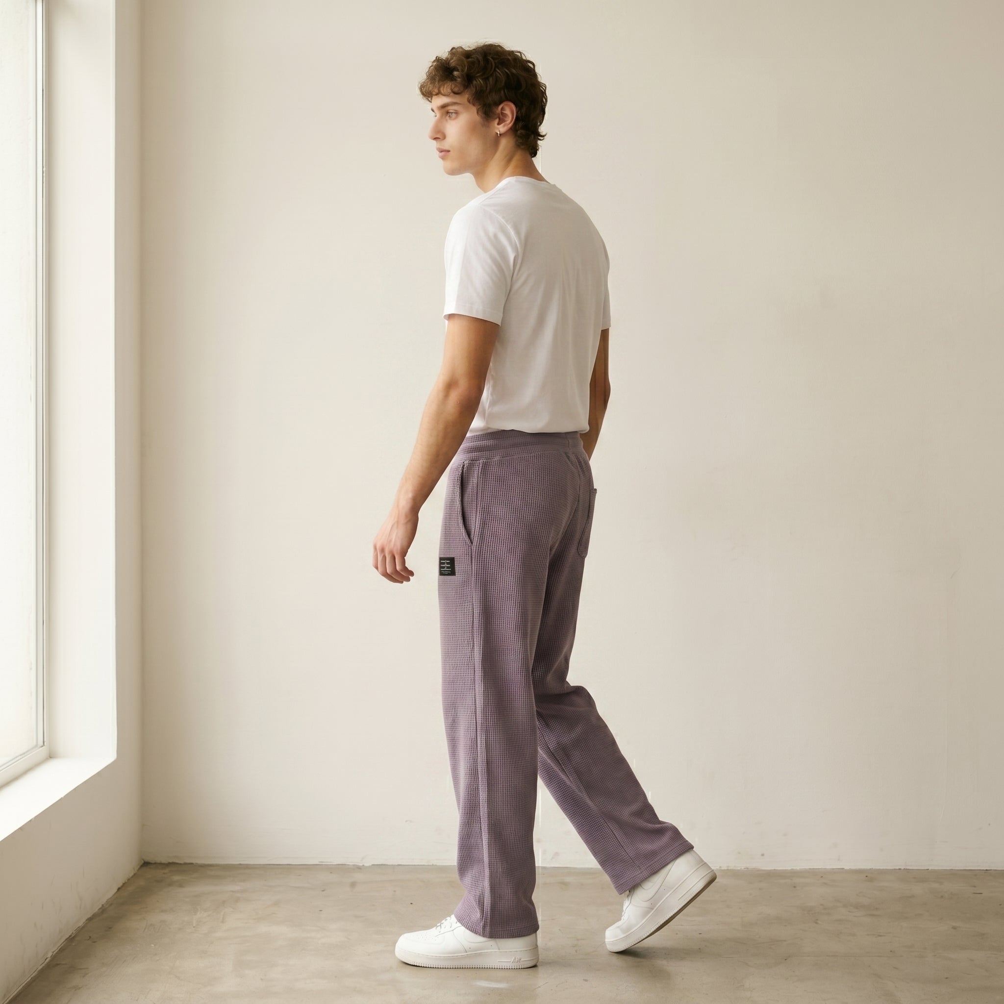 Men's Relaxed Drawstring Trousers-Azzella London