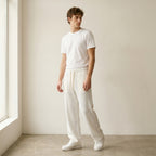Men's Relaxed Drawstring Trousers-Azzella London