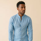 Men's Relaxed Fit 3/4 Sleeve Shirt-Azzella London