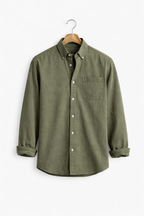 Men's Relaxed-Fit Chambray Shirt-Shirt-Azzella London